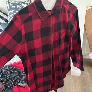 Sonoma Red and Black Checkered Men's Shirt